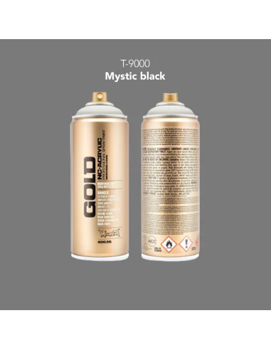 Pintura spray Montana Gold T-9000 Mystic Black