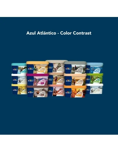 Pintura Color Ecológica Bruguer Colores Del Mundo Azul Atlántico - Color Contrast