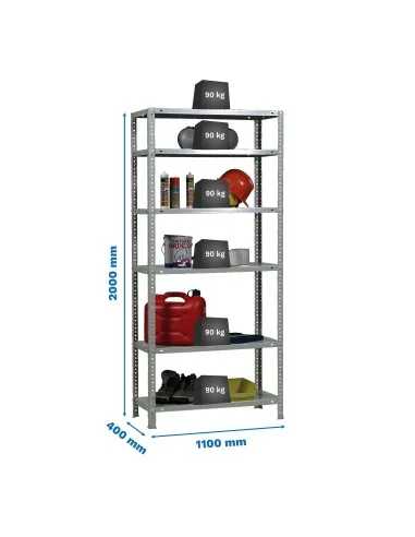 Estantería Metálica Comfort Superplus 6/400 Galva