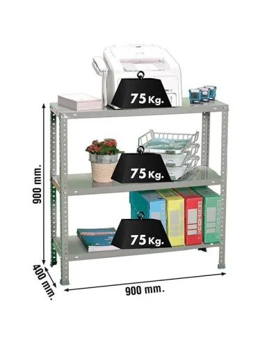 Estantería Metálica Advantage 3/400 Gris