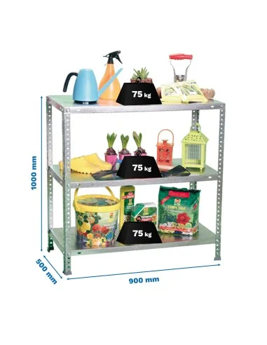 Estantería Metálica Advantage 3/500 1000 Galvanizado