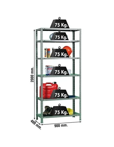 Estantería Metálica Advantage 6/400 Gris