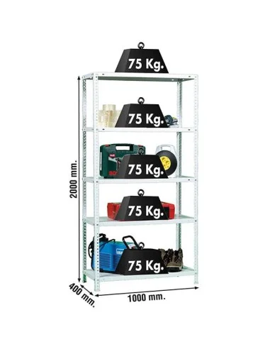 Estantería Metálica Advantage Plus 5/400 Blanco