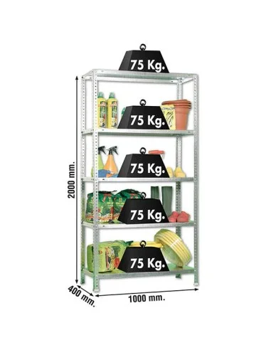 Estantería Metálica Advantage Plus 5/400 Galvanizado