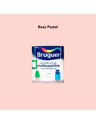 Esmalte Color Bruguer Acrylic Mate al Agua Rosa pastel