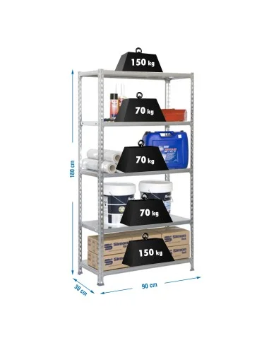 Estantería Metálica Ecoclick 5/300 Galva
