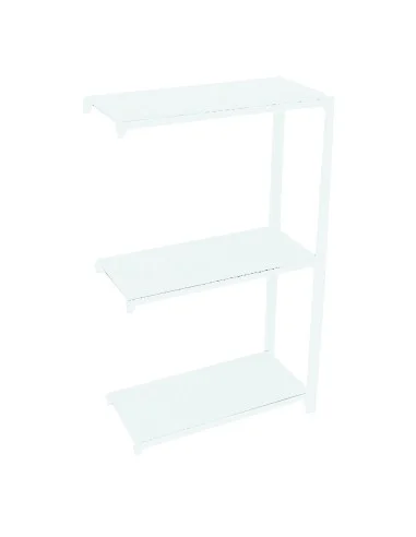 Estantería Metálica Officlick 3/400 Metal A.M. Blanco/Blanco