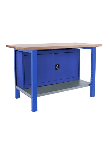 Banco De Trabajo Simonwork Bt6L Pro Laminate Cabinet 1500 Azul/Haya