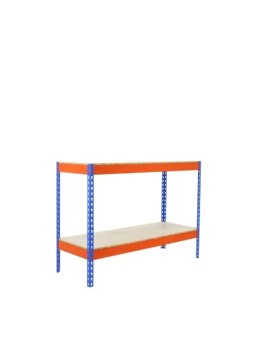 Estantería Metálica Ecoforte 1504-2 Chipboard 900 Az/Nar/Mad