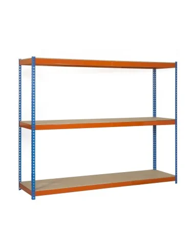 Estantería Metálica Ecoforte 1504-3 Chipboard 1500 Az/Nar/Mad