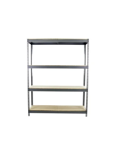 Estantería Metálica Ecoforte 1504-4 Chipboard Gris/Madera