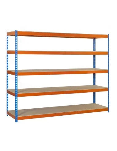 Estantería Metálica Ecoforte 1507-5 Chipboard 2500 Az/Nar/Mad