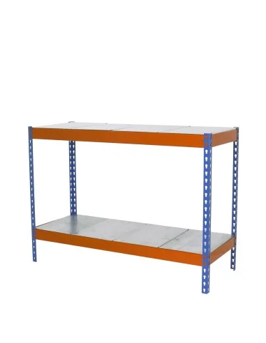 Estantería Metálica Ecoforte 1506-2 Metal 900 Azul/Naranja/Galva