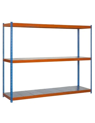 Estantería Metálica Ecoforte 1204-3 Metal 1500 Azul/Naranja/Galva