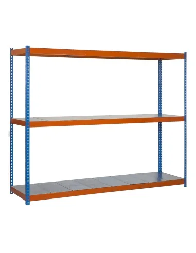 Estantería Metálica Ecoforte 1806-3 Metal Azul/Naranja/Galva