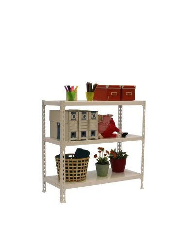 Estantería Metálica Simonclick Mini 3/500 900 Blanco/Blanco