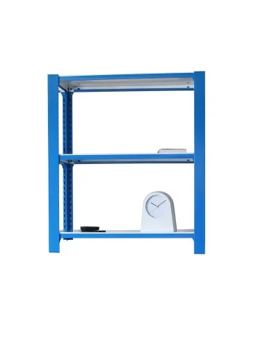 Estantería Metálica Officlick 3/300 Wood I.M. Azul/Blanco