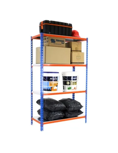 Estantería Metálica Simonclick Superplus 4/500 1500 Azul/Nara/Galv