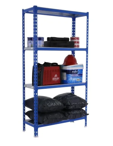 Estantería Metálica Simonclick Mini 4/300 1500 Azul/Galva