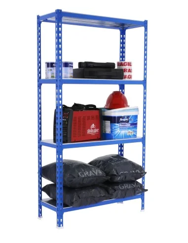 Estantería Metálica Simonclick Superplus 4/300 1500 Azul/Galva