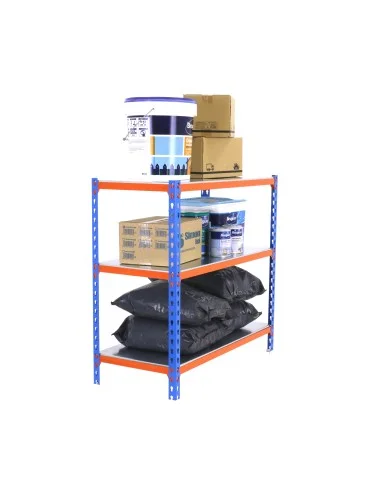 Estantería Metálica Simonclick Superplus 3/300 900 Azul/Naranj/Gal