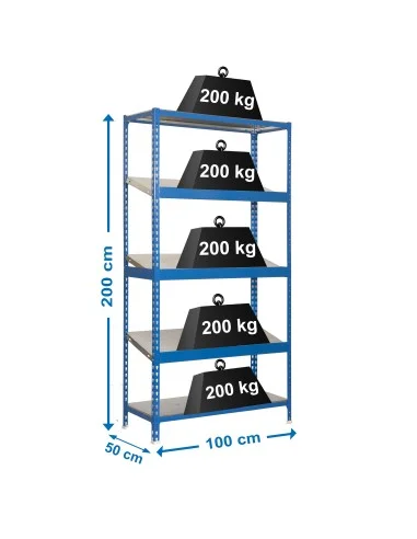 Botellero Metálico Simonexpo Plus 5/500-3 Azul/Galva