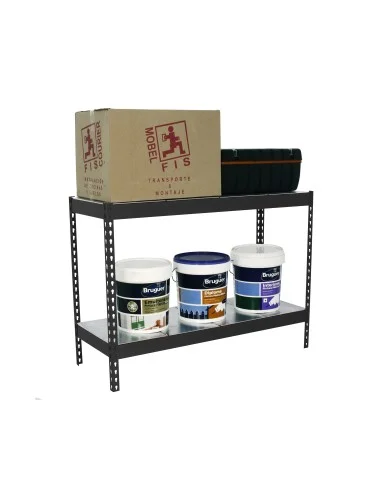 Estantería Metálica Ecoforte 1507-2 Metal 900 Antracita/Galva