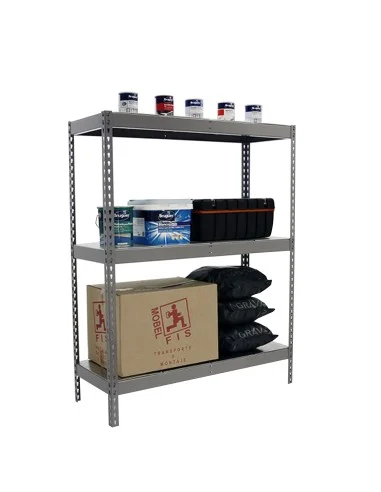 Estantería Metálica Simonforte 2406-3 Metal Gris/Galva