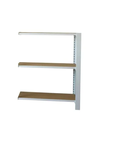 Estantería Metálica Officlick 3/300 Wood A.M. Blanco/Mdf