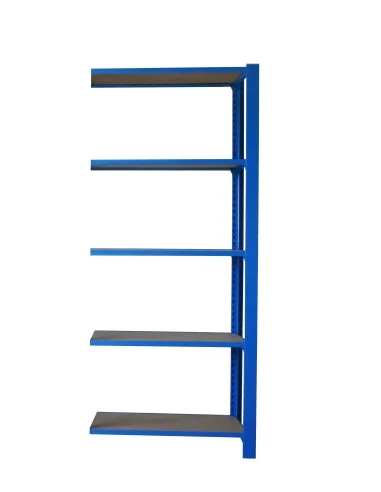 Estantería Metálica Officlick 5/300 Wood A.M. Azul/Mdf