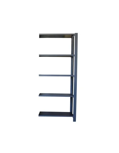 Estantería Metálica Officlick 5/400 Wood A.M. Gris/Mdf