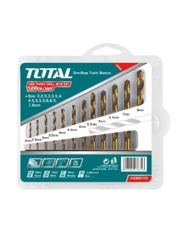 Juego de brocas para metal TACSD0125 | HSS TOTAL