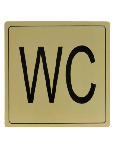 Placa símbolo 108 | 140 x 140 mm | Aluminio | Oro