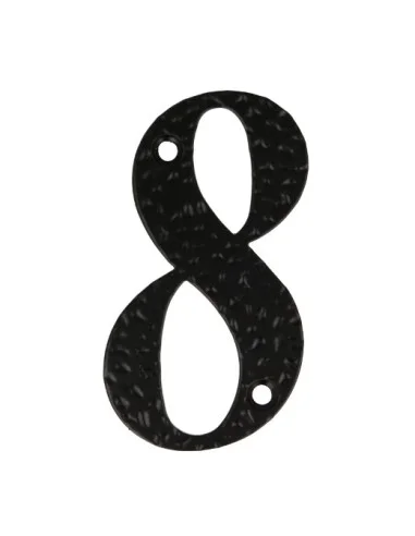 Números negro | 100 x 65 mm | Acero | Negro
