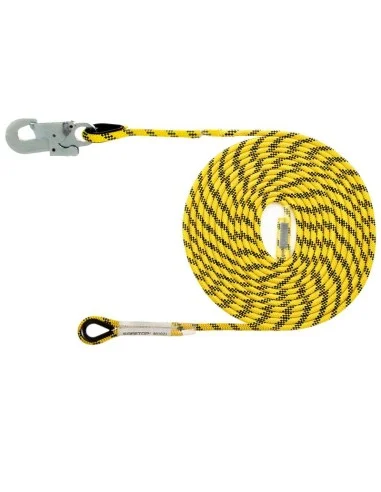 Línea De Vida 10 M  14 Mm Diámetro Con Mosquetón 80111
