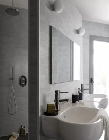 Revestimiento Mural Element Mineral Stone Tile-S Grey Grosfillex 74686C12