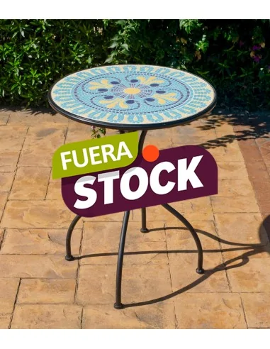 Oferta Mesa mosaico de jardín Hevea Dorian 60