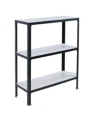 Estantería Metálica Simonhome Click Wood Mini 3/300 Antraci/Blanco