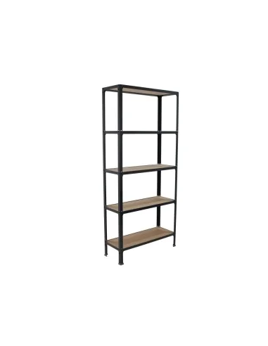 Estantería Metálica Simonhome Click Wood Plus 4/300 Gris/Mdf