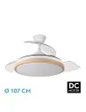 Ventilador Dc Evros Blanco/Haya 72 W