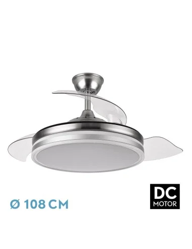 Ventilador Dc Bayomo Niquel 72 W