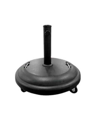 Base Parasol 25 kg Negro con Ruedas