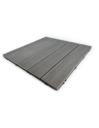 Losetas Composite WPC Gris Texturizado 500 Dioco (Caja 4 Uds.)