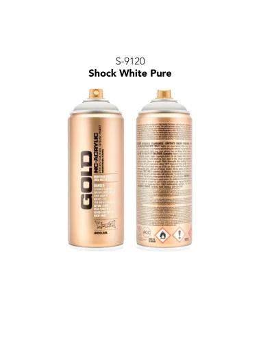 Pintura spray Montana Gold S S-9120 Shock White Pure