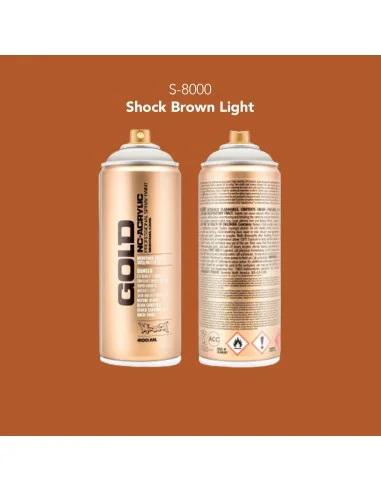 Pintura spray Montana Gold S-8000 Shock Brown Light