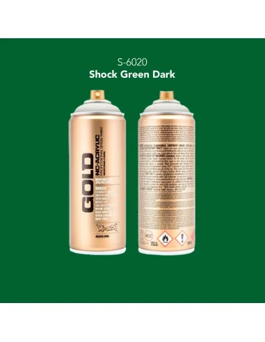 Pintura spray Montana Gold S-6020 Shock Green Dark