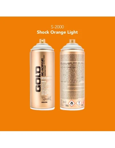 Pintura spray Montana Gold S-2000 Shock Orange Light