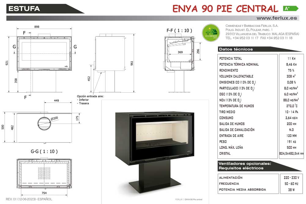 FT Ferlux Enya 90 pie central