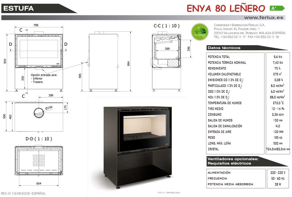 FT Ferlux Enya 80 leñero